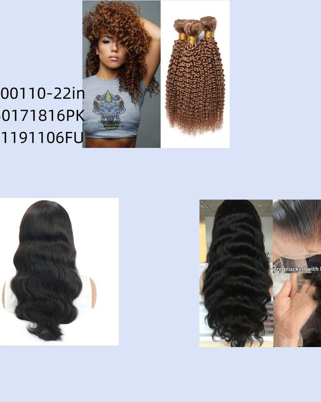 Fashionly demure kinky curly wave human hair