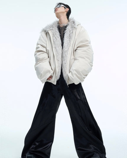 demure Fleece-lined Short Autumn , Waterproof Thickened Coat For Men