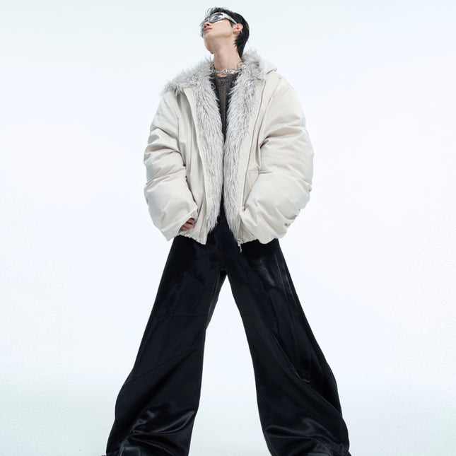 demure Fleece-lined Short Autumn , Waterproof Thickened Coat For Men