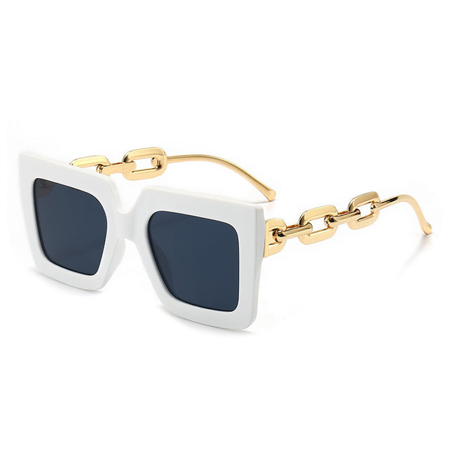 demure Square Chain Sunglasses for women