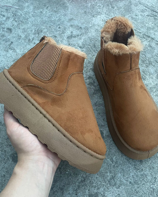 Demure savage Winter Snow Boots Fashion  Thick-soled Cotton