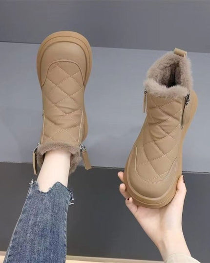 Demure savage Snow Boots For Women Winter New Fleece-lined