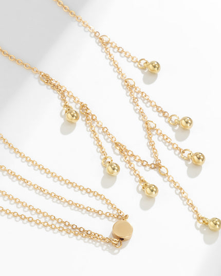 Demure belldoir Jewelry Niche Cross Lob Tassel Suit Anklet Women