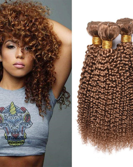 Fashionly demure kinky curly wave human hair