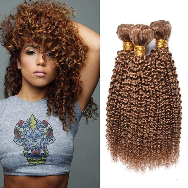 Fashionly demure kinky curly wave human hair