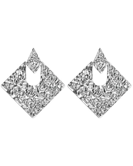 Demure belldoir Geometry Rhombus Irregular Alloy All-match Ear Jewelry