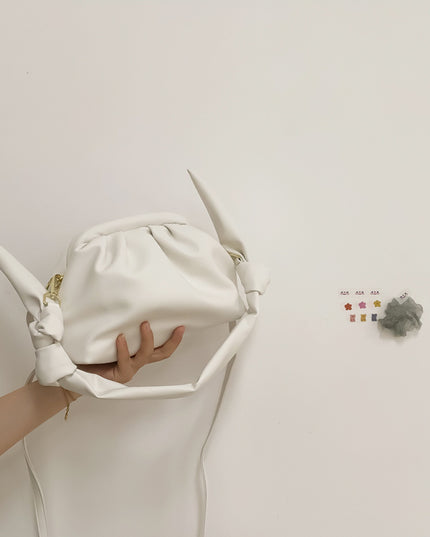 Luxury Demure Hand pleated cloud bag shoulder bag