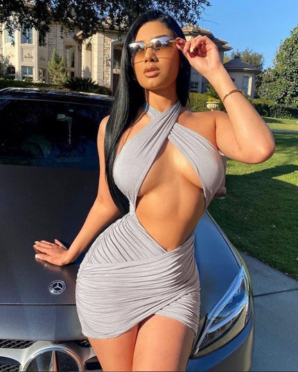 Jadore demure Sexy Halter Dress