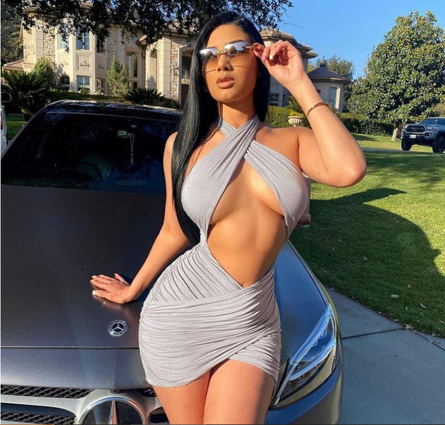 Jadore demure Sexy Halter Dress