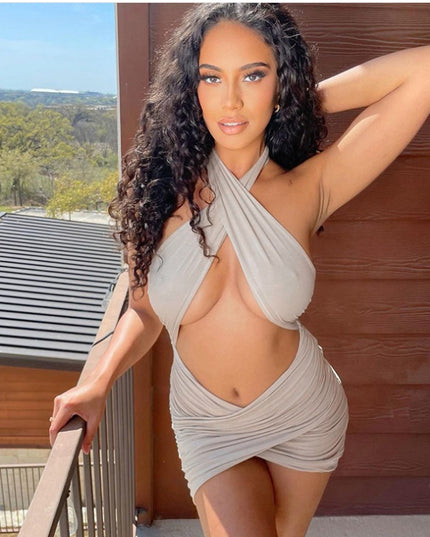 Jadore demure Sexy Halter Dress