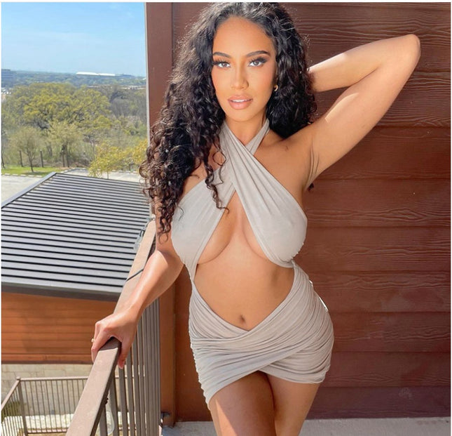 Jadore demure Sexy Halter Dress