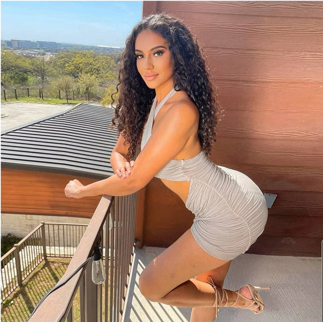 Jadore demure Sexy Halter Dress