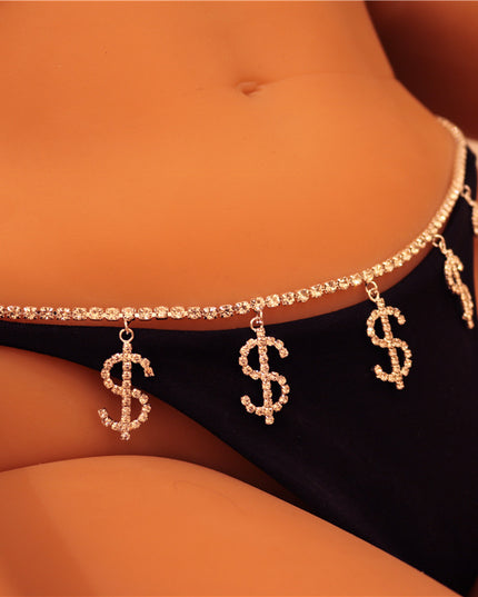 Demure belldoir Beach Charm Bikini Belly Chain Sexy Body Chain Jewelry