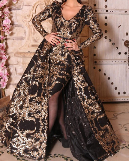 Jadore demure Bronzing and swinging sexy tail banquet evening dress