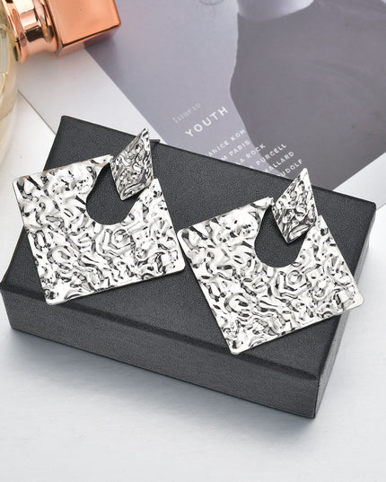 Demure belldoir Geometry Rhombus Irregular Alloy All-match Ear Jewelry