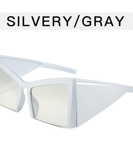 Demure Y2g Special-shaped Half-frame Niche Sunglasses