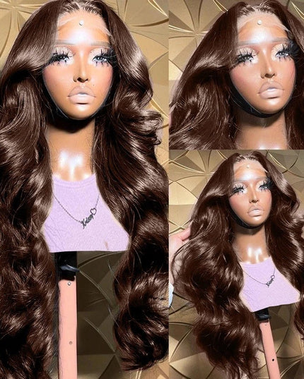 Fashionlu Dumere Front Lace Fashion Wavy Long Curly Hair Women's Wig