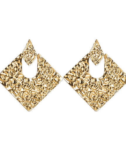 Demure belldoir Geometry Rhombus Irregular Alloy All-match Ear Jewelry
