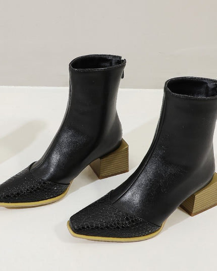 Demure Savage Plus Size British Short Boots Women