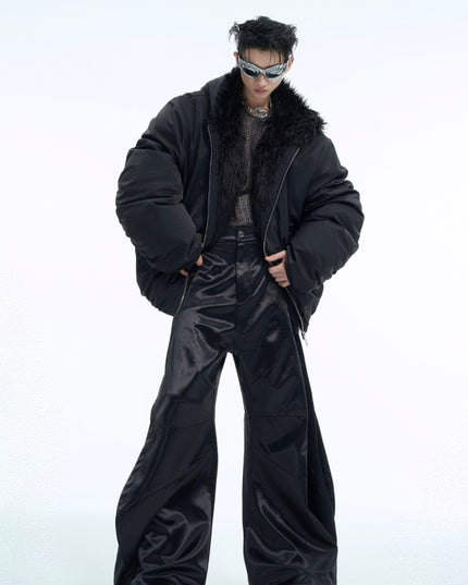 demure Fleece-lined Short Autumn , Waterproof Thickened Coat For Men