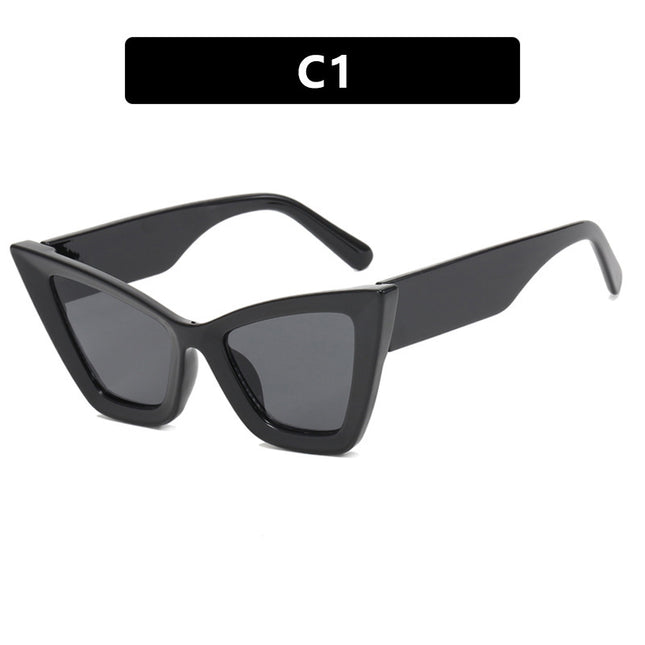 Demure Large Frame Cat Eye  Sunglasses