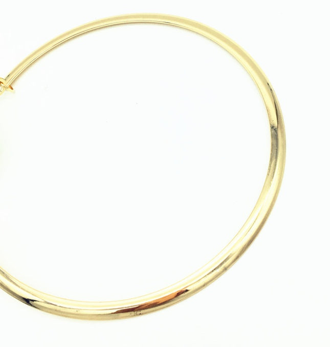 Demure belldoir Big Pearl Pendant Necklace Exaggerated Jewelry