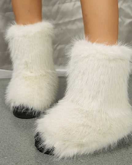 Demure savage  Snow short Boots Winter  Mid-tube Furry Cotton