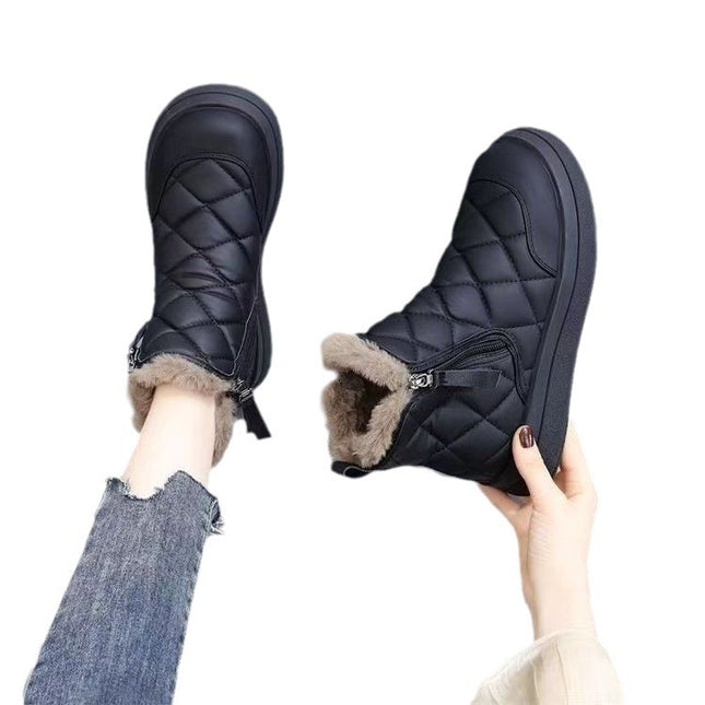 Demure savage Snow Boots For Women Winter New Fleece-lined