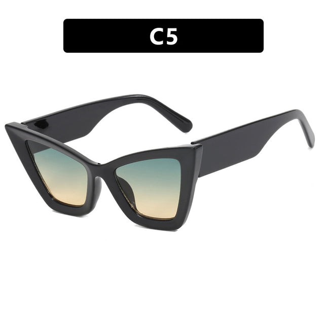 Demure Large Frame Cat Eye  Sunglasses