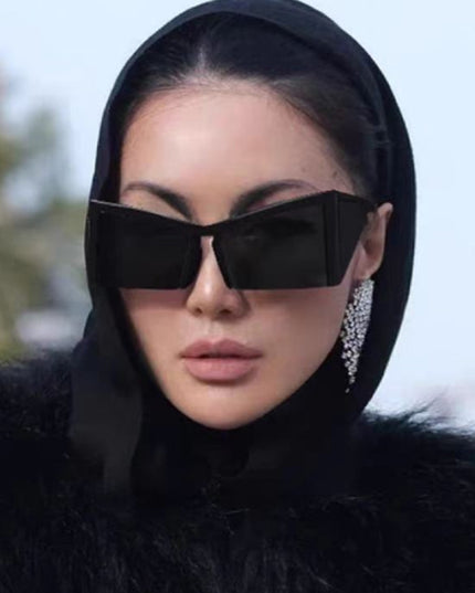 Demure Y2g Special-shaped Half-frame Niche Sunglasses