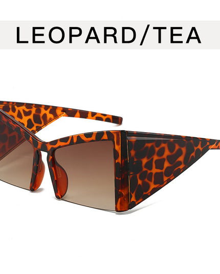 Demure Y2g Special-shaped Half-frame Niche Sunglasses