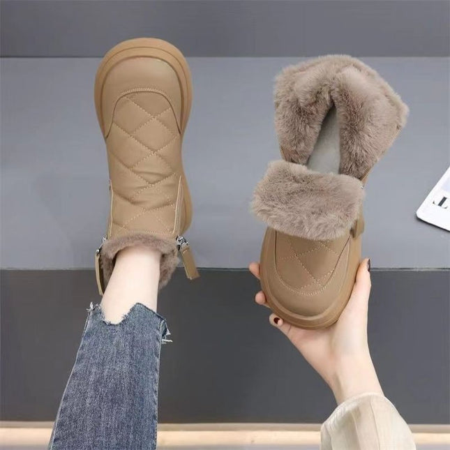 Demure savage Snow Boots For Women Winter New Fleece-lined