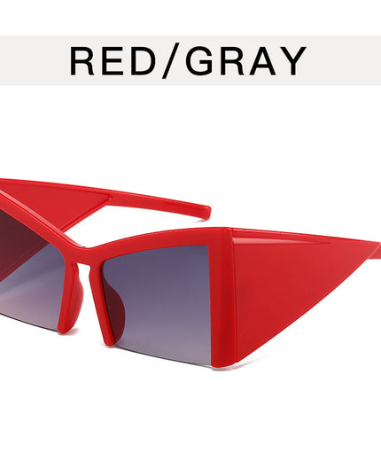 Demure Y2g Special-shaped Half-frame Niche Sunglasses