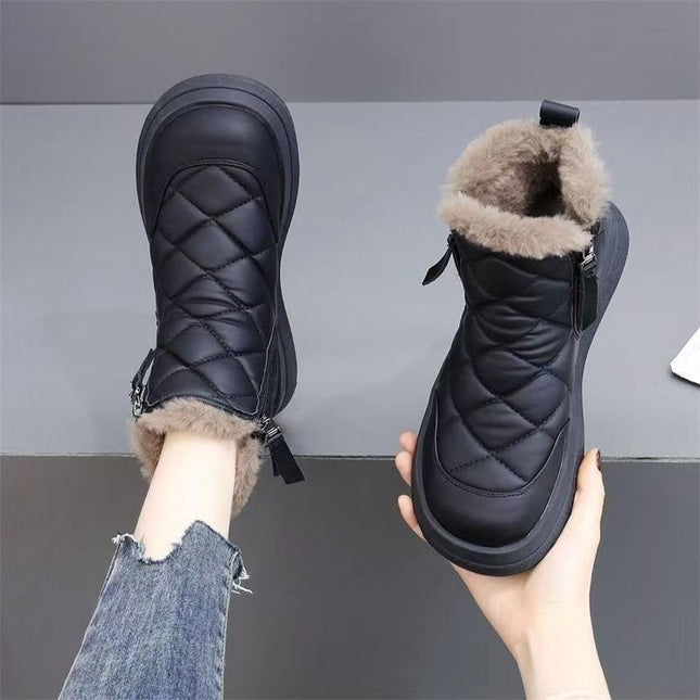 Demure savage Snow Boots For Women Winter New Fleece-lined