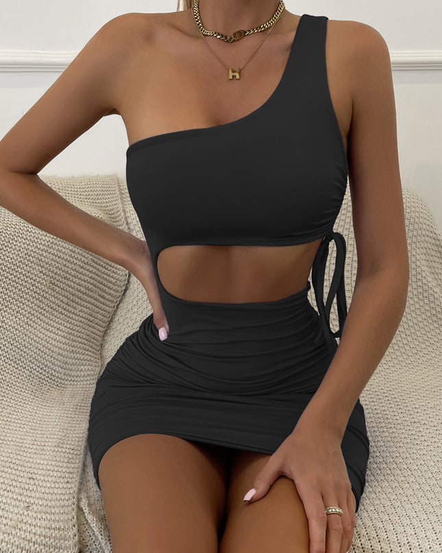 Jadore demre Fashion Ruffle Hip Dress