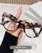 100 / Black Floral Frame