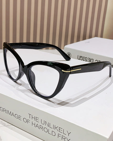 Demure Women's Large Frame Cat's Eye High Presbyopic Glasses