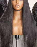 Long Black Straight Hair / 18 Inches