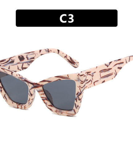 Demure Large Frame Cat Eye  Sunglasses