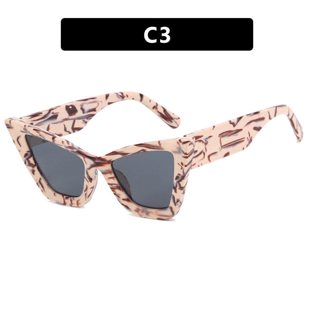 Demure Large Frame Cat Eye  Sunglasses