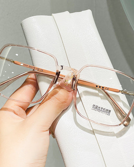 Demure Sin Style Plain Men And Women Myopia Glasses