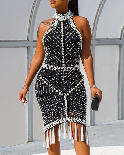 Jadore demure Tassel Dress