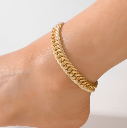 Demure Belldoir Elegant And High-end Middle Eastern Ramadan Style Metal Engraved Double Woven Dense Chain For Women's Popular