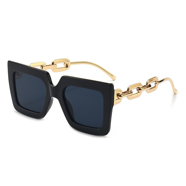 demure Square Chain Sunglasses for women