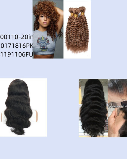 Fashionly demure kinky curly wave human hair