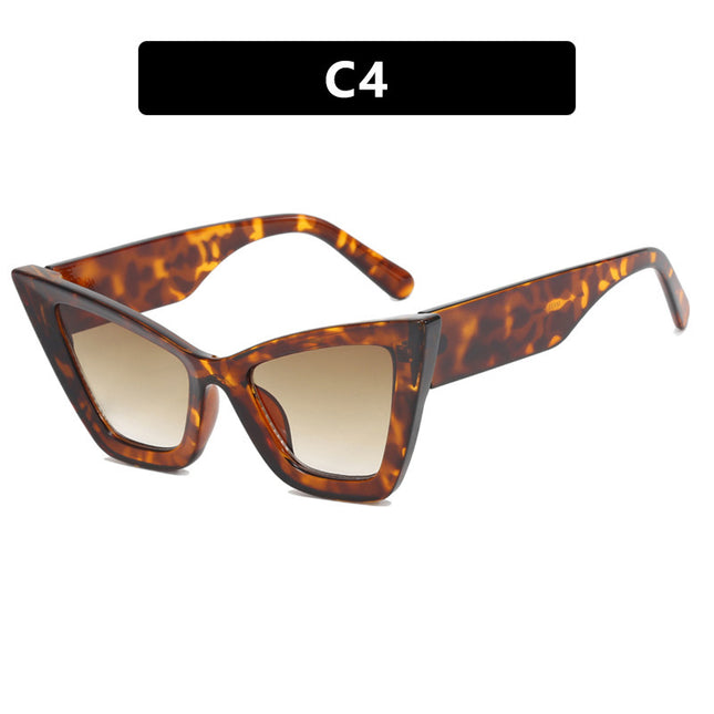Demure Large Frame Cat Eye  Sunglasses