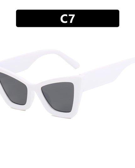 Demure Large Frame Cat Eye  Sunglasses