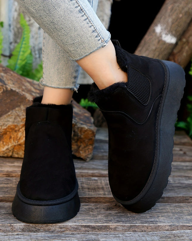 Demure savage Winter Snow Boots Fashion  Thick-soled Cotton