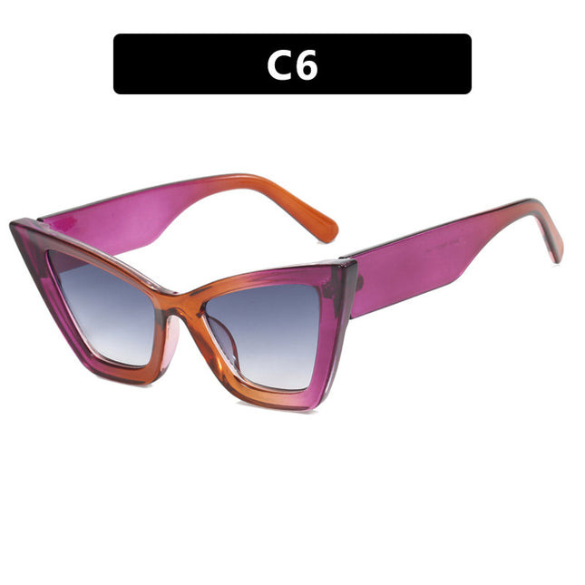 Demure Large Frame Cat Eye  Sunglasses