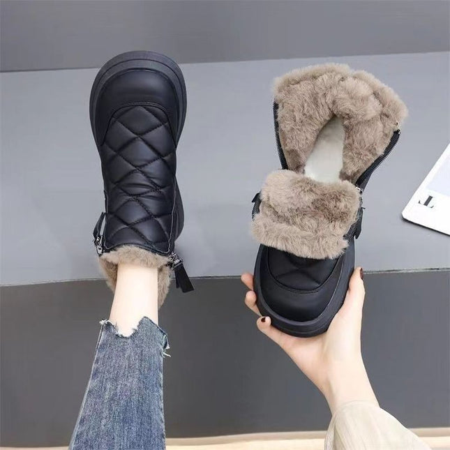 Demure savage Snow Boots For Women Winter New Fleece-lined